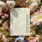 Handgeschreven groen Hij zei dat ze Kaart zei