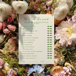 Handgeschreven groen Hij zei dat ze Kaart zei