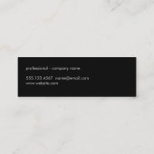 Handgeschreven Groot Letter Monogram Mini Visitekaartje (Achterkant)