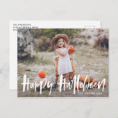 Handgeschreven Halloween | Halloween foto Briefkaart (Voorkant / Achterkant)