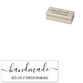 Handgeschreven Handgemaakt met liefde bedrijf Rubberstempel (Gestempeld)