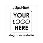 Handgeschreven Handgemaakt Zakelijk Logo Tekst Web Rubberstempel (Afrduk)