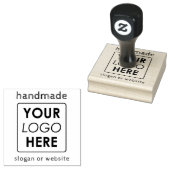 Handgeschreven Handgemaakte Business Logo Tekst We Rubberstempel (Gestempeld)