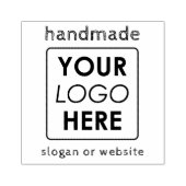Handgeschreven Handgemaakte Business Logo Tekst We Rubberstempel (Afrduk)