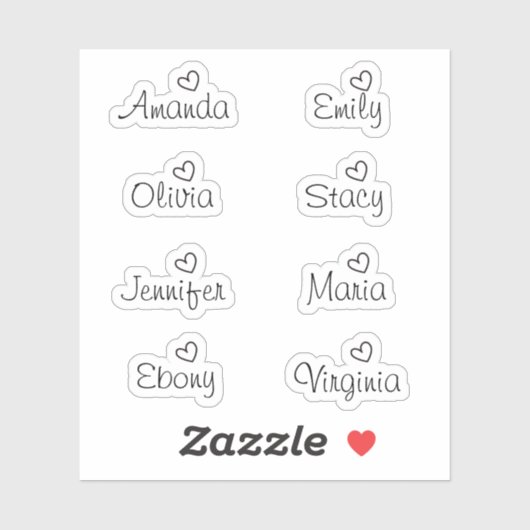 Handgeschreven handgeschreven handmatige tekenhand sticker (Vel)