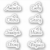 Handgeschreven handgeschreven handmatige tekenhand sticker (Voorkant)