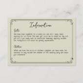 handgeschreven handgeschreven handschrift aangepa informatiekaartje (Voorkant)