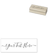 Handgeschreven handschrift handschrift handtekenin rubberstempel (Gestempeld)