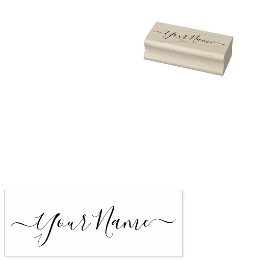 Handgeschreven handschrift handschrift rubberstempel (Gestempeld)