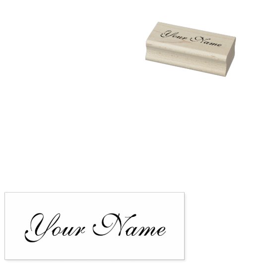 Handgeschreven handtekening aangepaste naam script rubberstempel (Gestempeld)