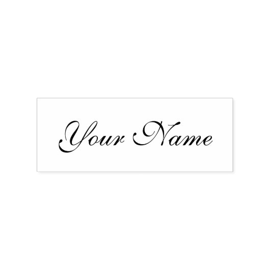 Handgeschreven handtekening aangepaste naam script rubberstempel (Afrduk)