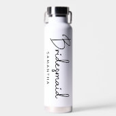 Handgeschreven handtekening gepersonaliseerde brui waterfles (Voorkant)