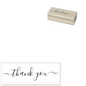 Handgeschreven handtekening script bedankt zakelij rubberstempel (Gestempeld)