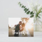 Handgeschreven harthuwelijk Hartelijk dank Briefka Briefkaart (Staand voorkant)