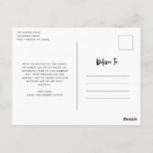 Handgeschreven harthuwelijk Hartelijk dank Briefka Briefkaart (Achterkant)