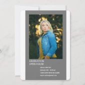 Handgeschreven Headline Afstuderen Invitation Kaart (Achterkant)