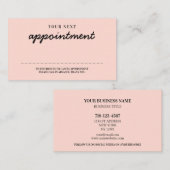 Handgeschreven herinnering Modern minimalistisch b Afsprakenkaartje (Voorkant / Achterkant)