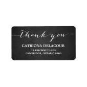 Handgeschreven het Adres van Chalkboard van het Ma Etiket (Voorkant)