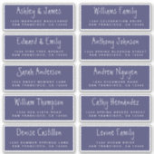Handgeschreven Huwelijksuitnodiging Adreslabels vo Sticker (Voorkant)