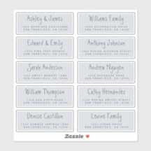 Handgeschreven Huwelijksuitnodiging Adreslabels vo