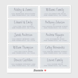 Handgeschreven Huwelijksuitnodiging Adreslabels vo Sticker