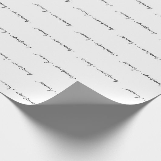 Handgeschreven inpakpapier - "vrolijk kerstfeest" (Hoek)