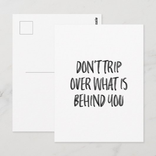 Handgeschreven Inspirerend Motivatie offertes Briefkaart (Voorkant / Achterkant)