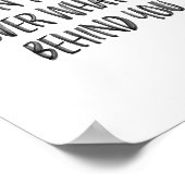 Handgeschreven Inspirerend Motivatie offertes Poster (Hoek)