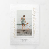 Handgeschreven jaar in Review Letter Scrapbook Pho Drieluik Uitnodiging (Cover)