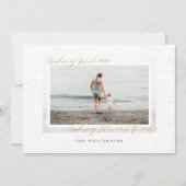 Handgeschreven jaar in Review Letter Scrapbook Pho Feestdagenkaart (Voorkant)