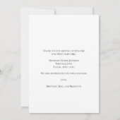 Handgeschreven je foto-Baby shower Hartelijk dank Bedankkaart (Achterkant)