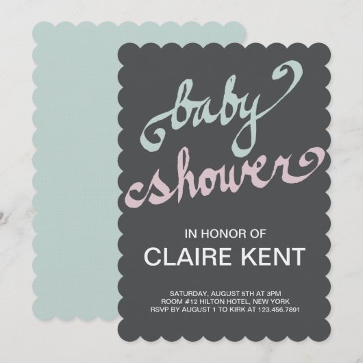 handgeschreven kaart (Voorkant / Achterkant)