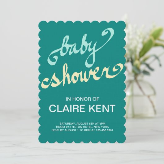 handgeschreven kaart (Staand voorkant)