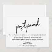 Handgeschreven Kaart voor weduwschap met handgesch (Voorkant / Achterkant)