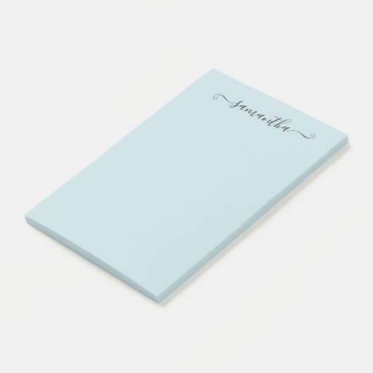 Handgeschreven kalligrafie naam gepersonaliseerd post-it® notes (Schuin)