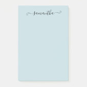 Handgeschreven kalligrafie naam gepersonaliseerd post-it® notes (Voorkant)