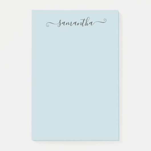Handgeschreven kalligrafie naam gepersonaliseerd post-it® notes (Voorkant)