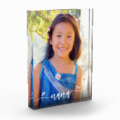 Handgeschreven kalligrafie Nana Heart Custom Keepo Fotoblokken (Links)