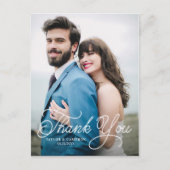 Handgeschreven kalligrafie Weddenschap Bedankt II Briefkaart (Voorkant)