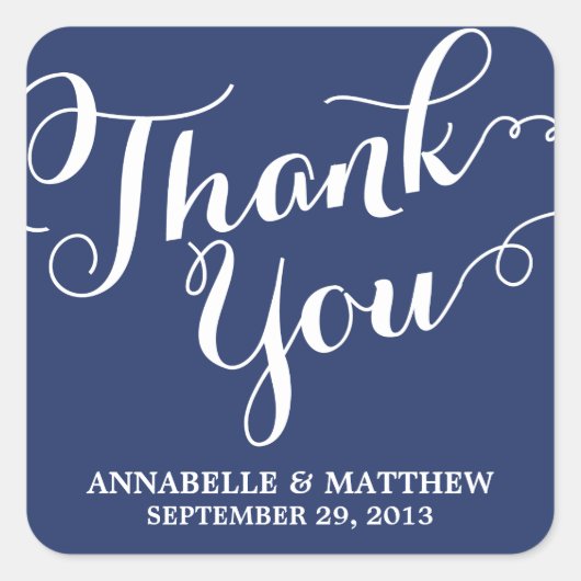 Handgeschreven kalligrafie Wedding Favor Label (Voorkant)