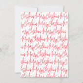 Handgeschreven kerstfeest uitnodiging (Achterkant)