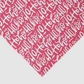 Handgeschreven kerstman Ho Ho Ho Ho Ho Tissuepapier (Detail)