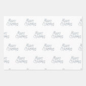 Handgeschreven kerstmis in grijs inpakpapier vel (Voorkant 2)