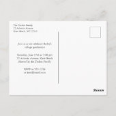 Handgeschreven klasse van 2020 Foto Graduation Par Briefkaart (Achterkant)