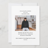 Handgeschreven Klasse van 2025 Foto Afstuderen Aankondiging (Achterkant)