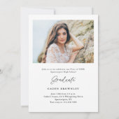 Handgeschreven Klasse van 2025 Foto Afstuderen Kaart (Achterkant)