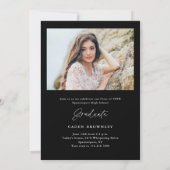 Handgeschreven Klasse van 2025 Foto Afstuderen Kaart (Achterkant)