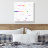 Handgeschreven kleurrijke positieve Inspirerend wo Canvas Afdruk (Insitu (Slaapkamer))