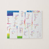 Handgeschreven kleurrijke positieve Inspirerend wo Legpuzzel (Horizontaal)