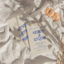 Handgeschreven kleurrijke retro funky unieke bruil